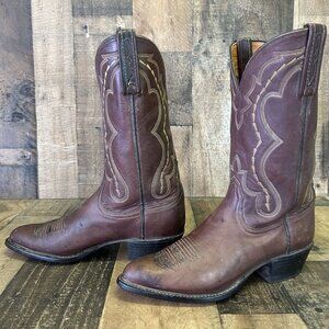 Lucchese 2000 Brown T0056J4 Western Cowboy Boots Mens 7 EE